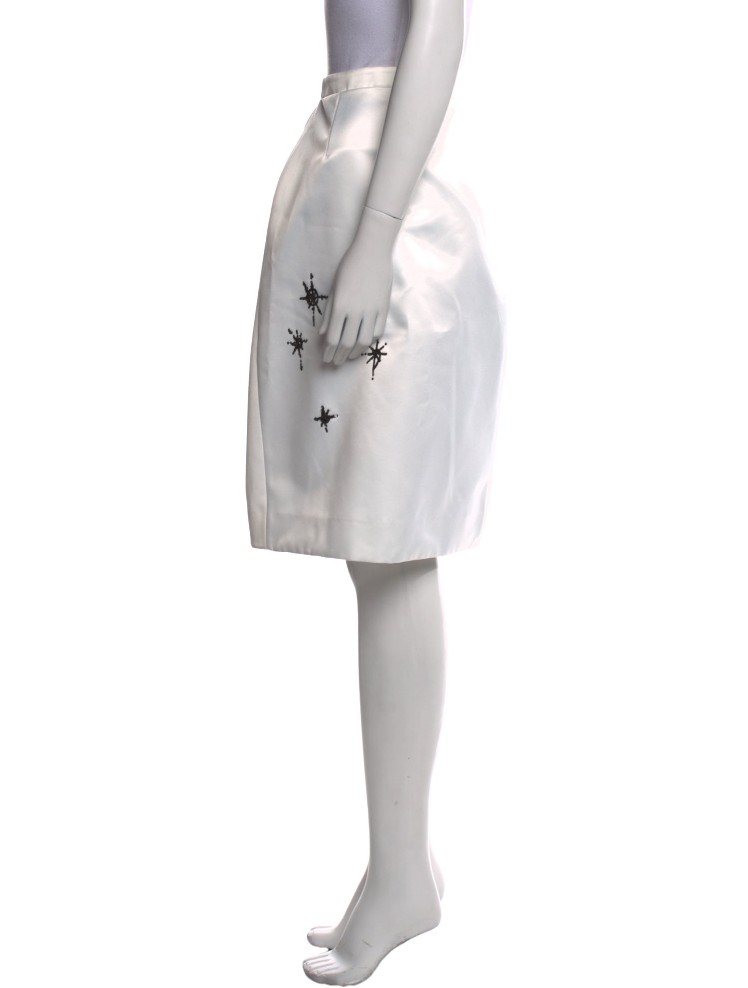 We11Done Sequin Embellishments Knee-Length Skirt