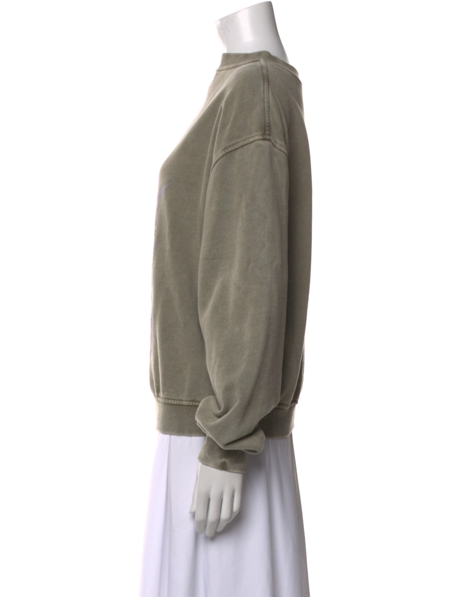 We11Done Graphic Print Mock Neck Sweatshirt