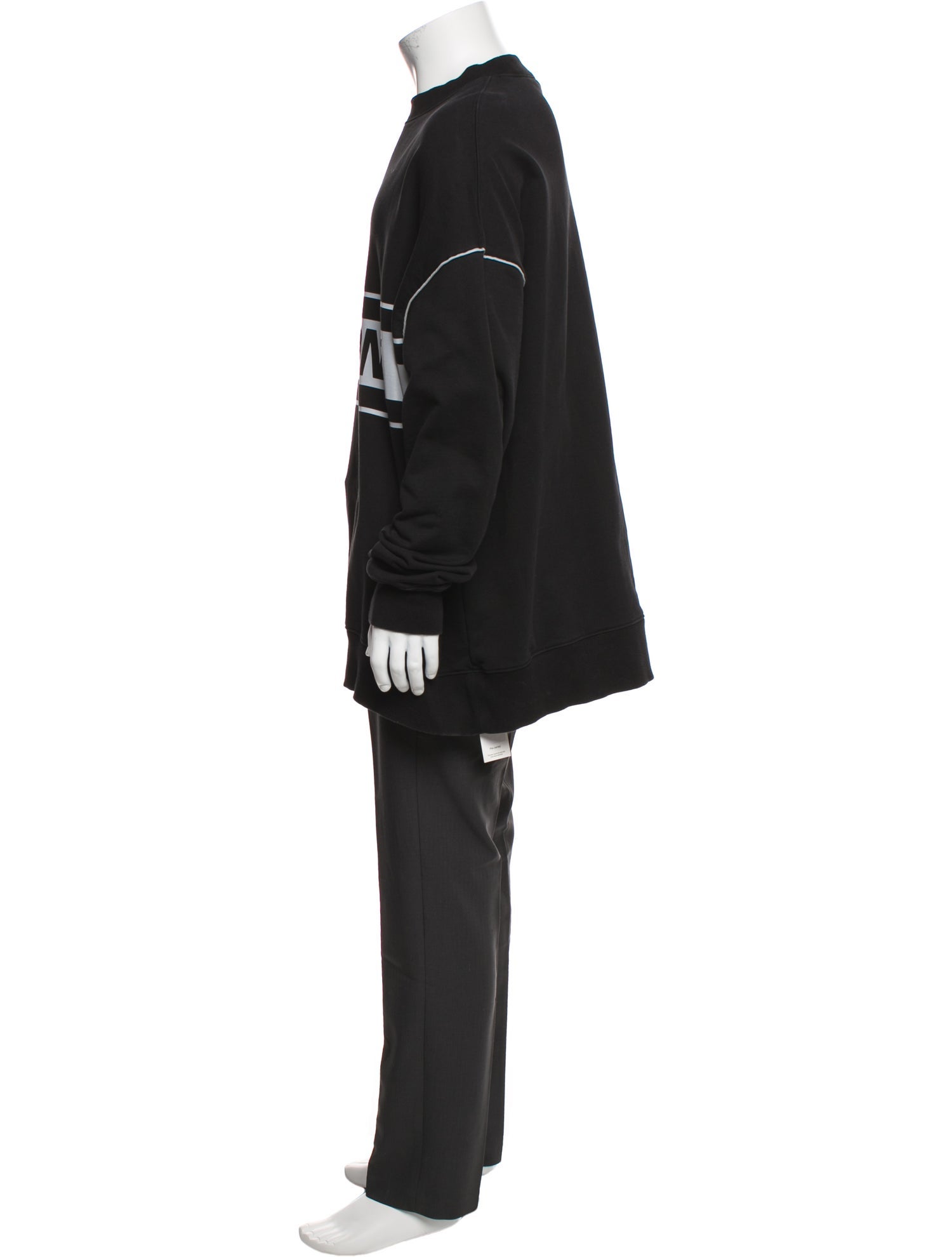 We11Done Graphic Print Crew Neck Sweatshirt