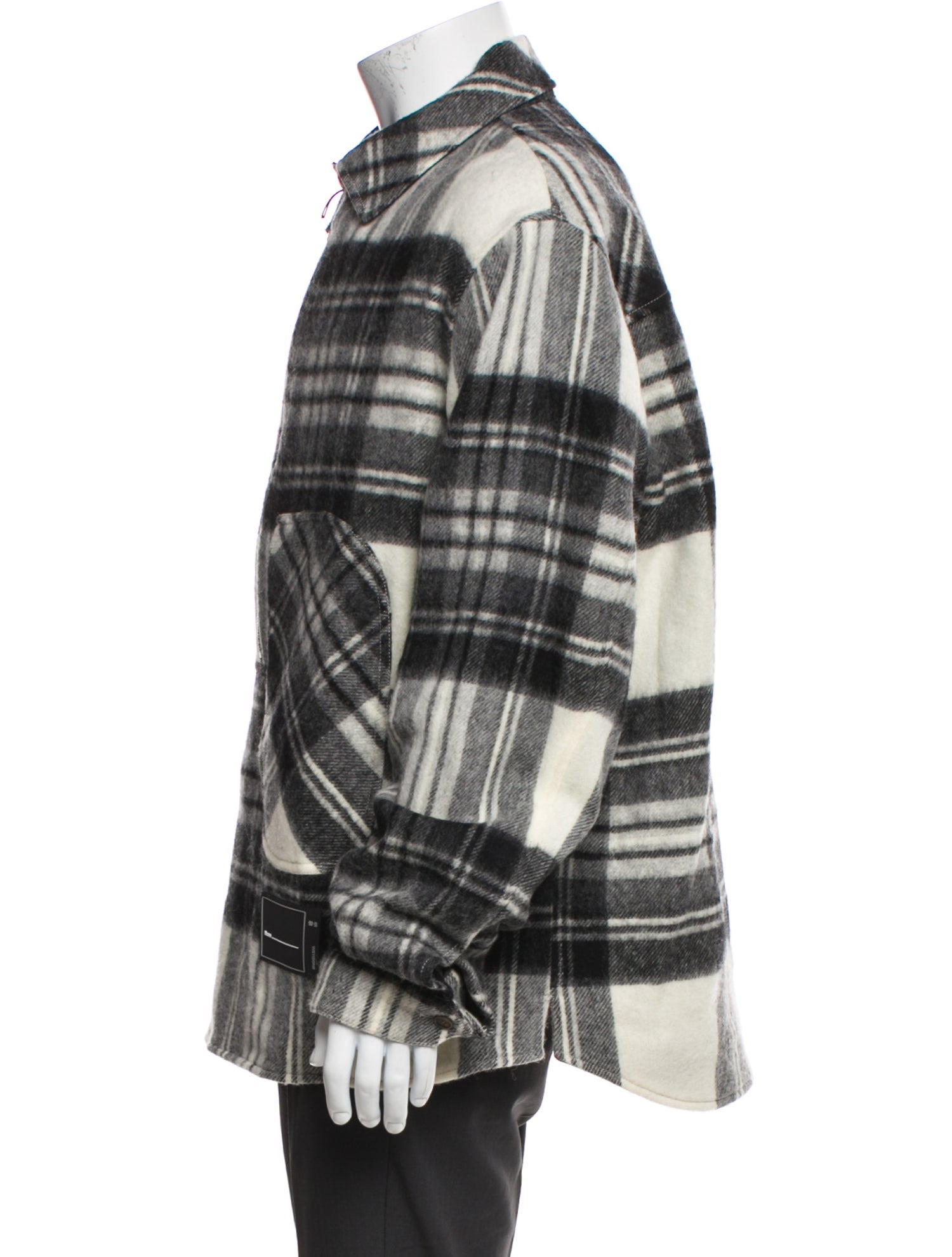 We11Done Wool Plaid Print Jacket