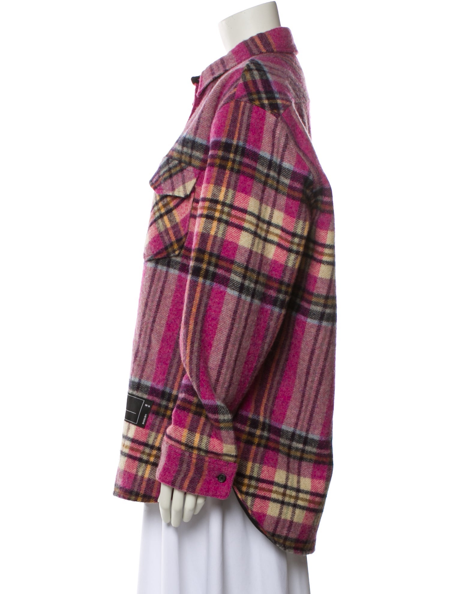 We11Done Wool Plaid Print Jacket