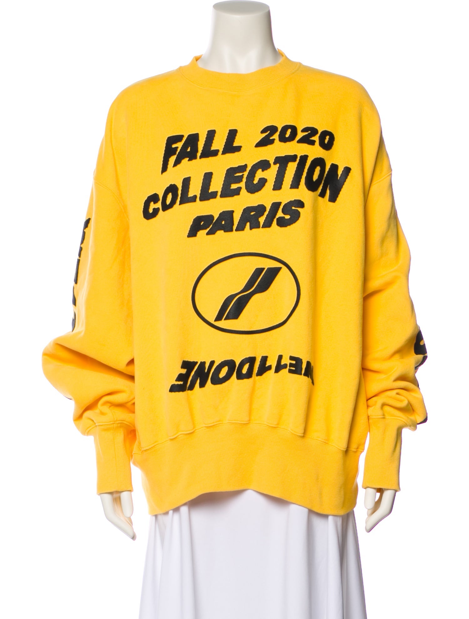 We11Done Graphic Print Crew Neck Sweatshirt