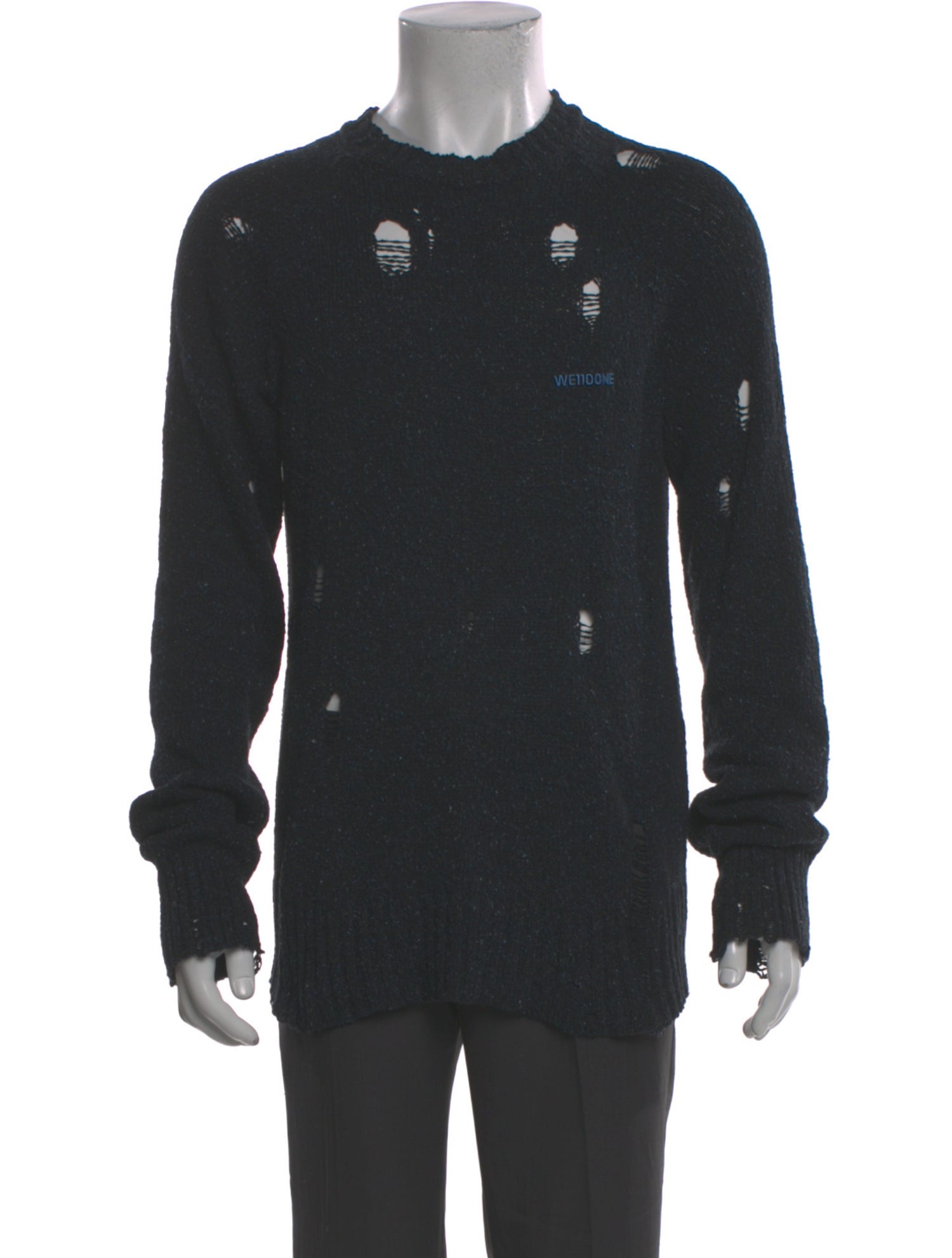 We11Done Graphic Print Crew Neck Pullover