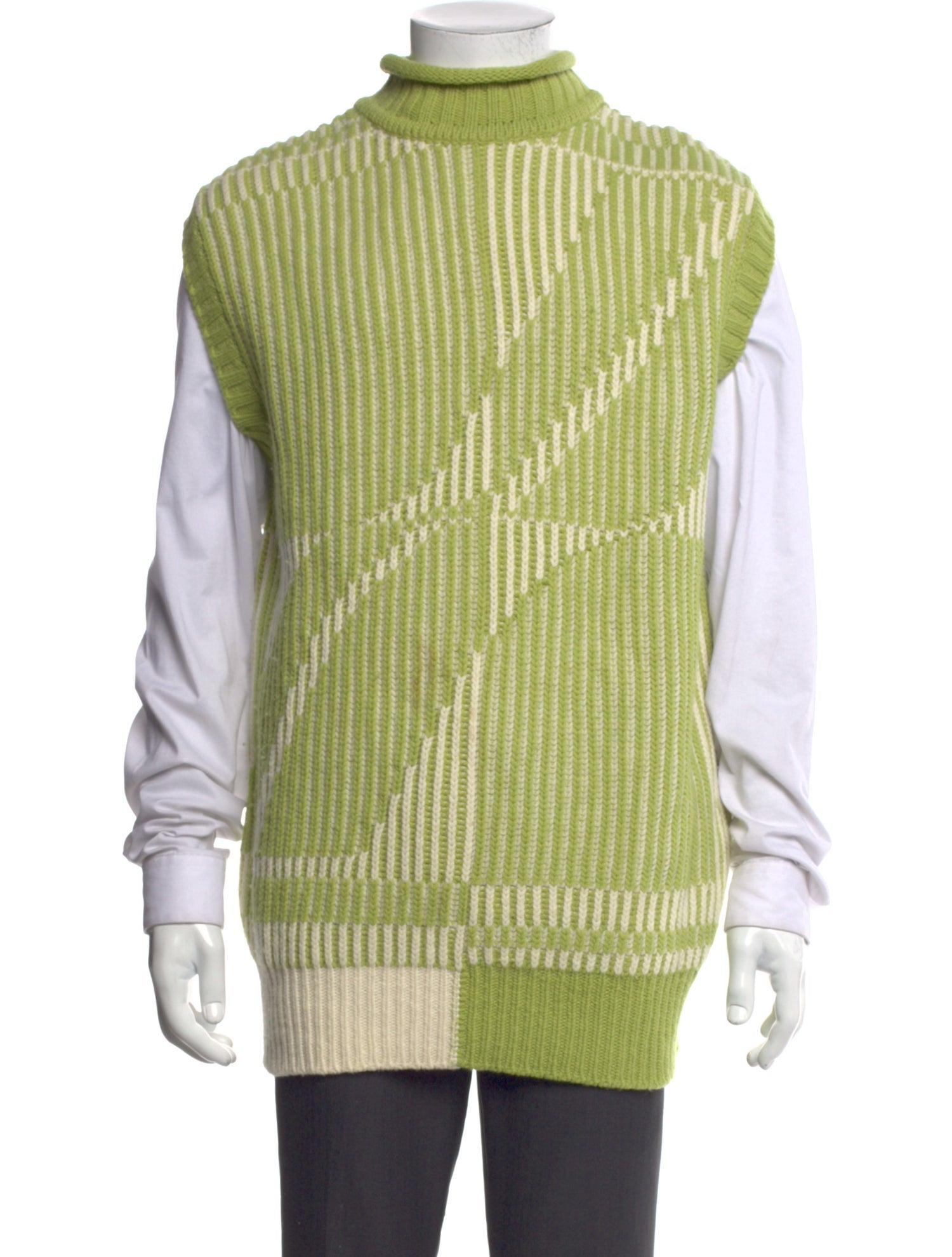 We11Done Wool Striped Sweater Vest