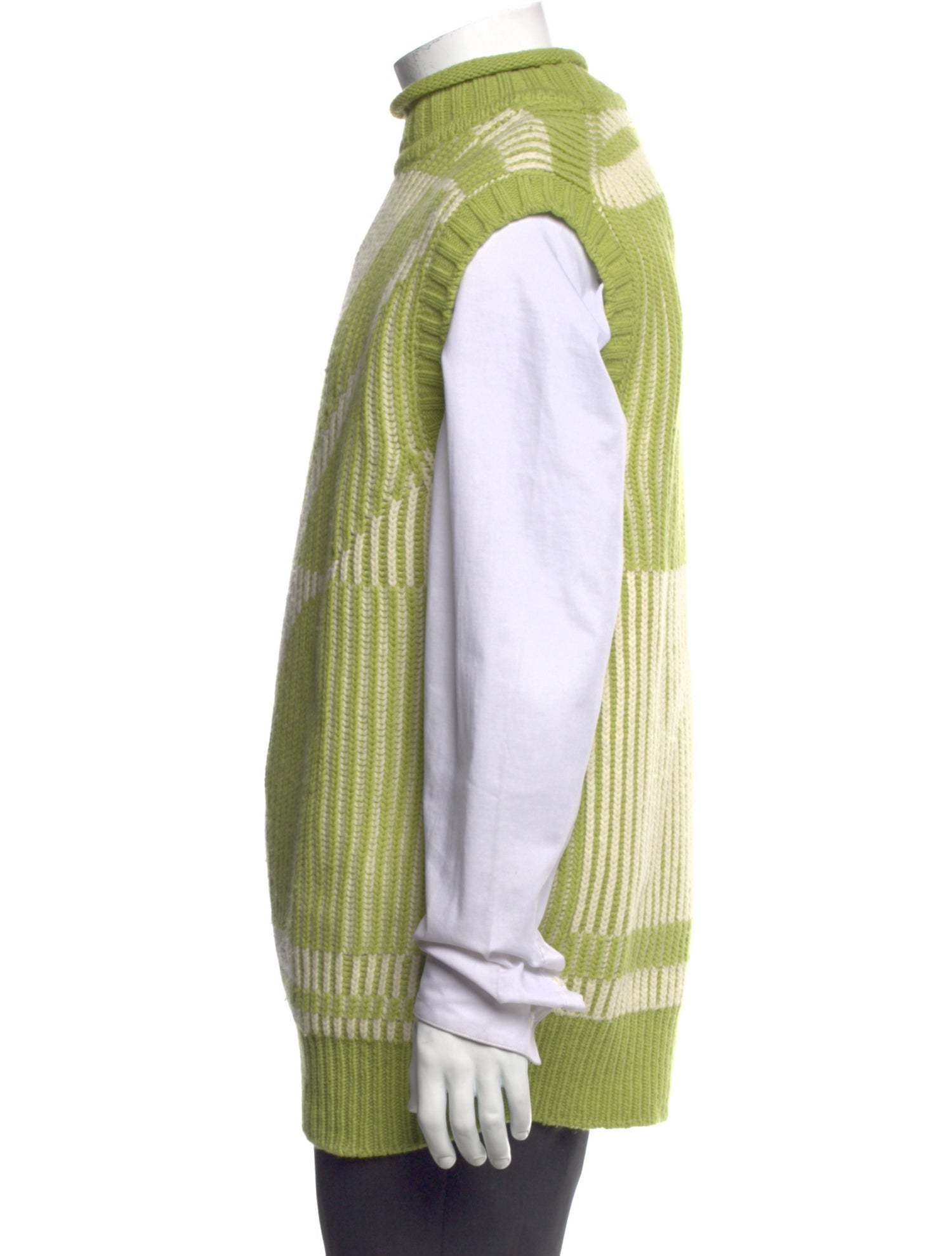 We11Done Wool Striped Sweater Vest