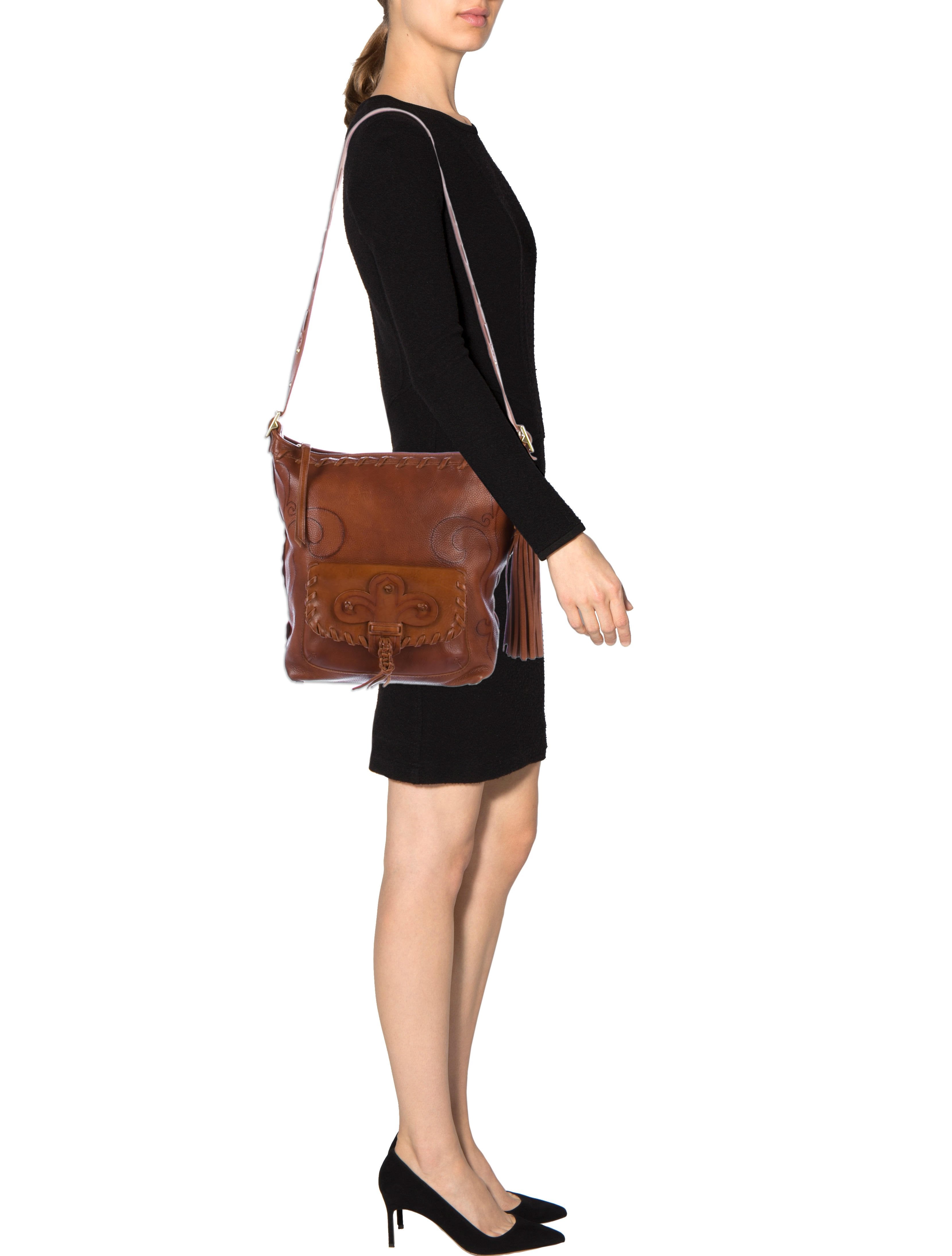 Coach x Anna Sui Grained Leather Shoulder Bag - Brown Shoulder
