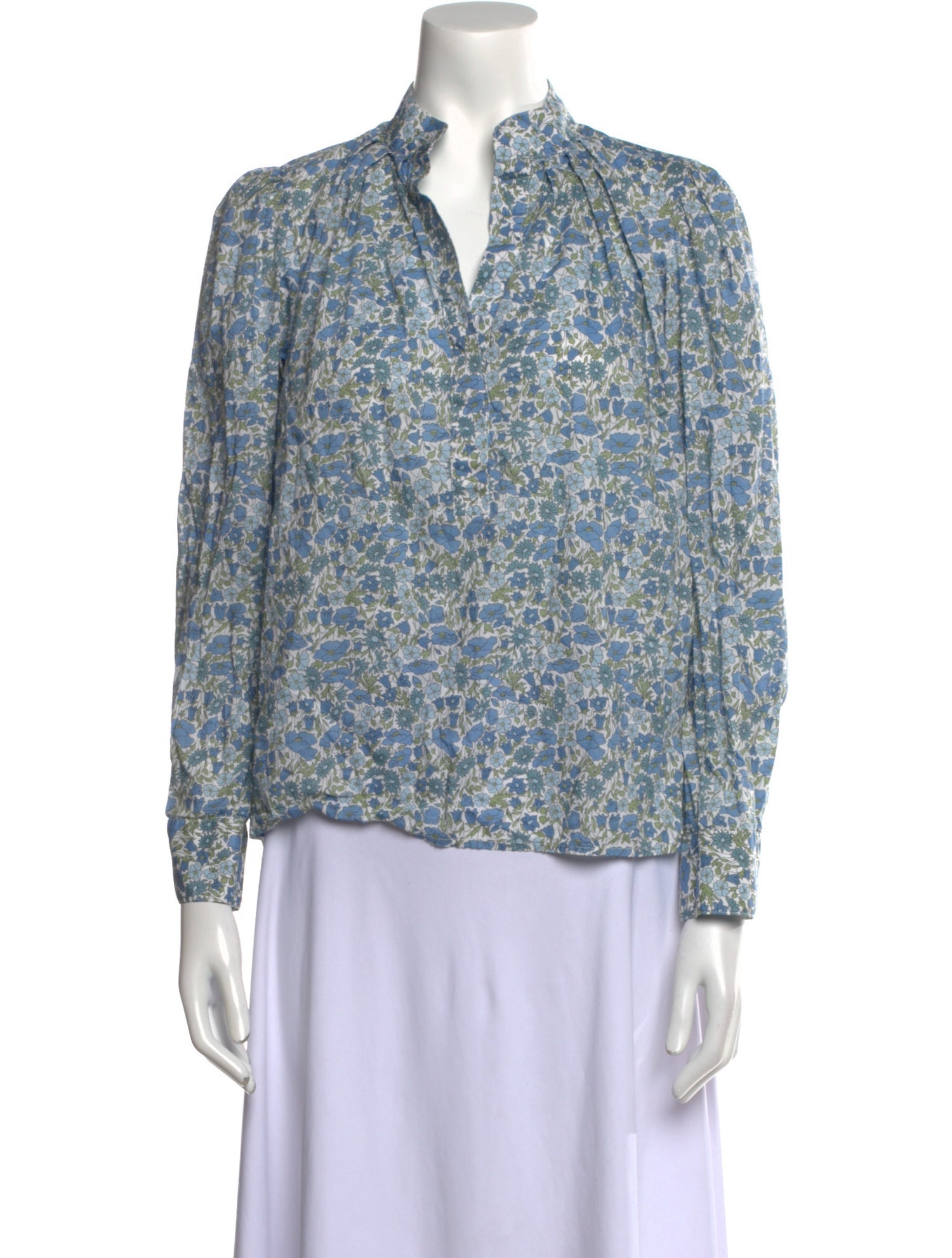 Wear Cissa Floral Print V-Neck Blouse