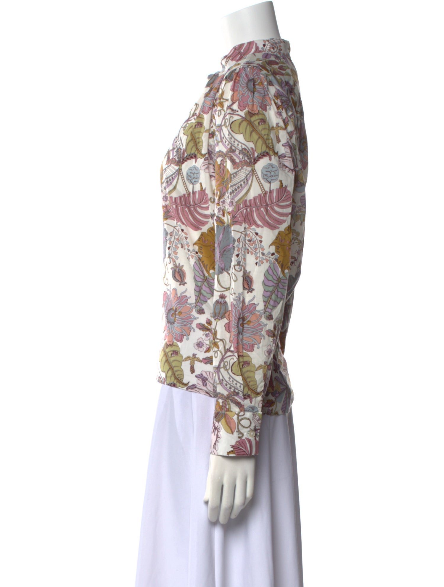 Wear Cissa Floral Print V-Neck Blouse