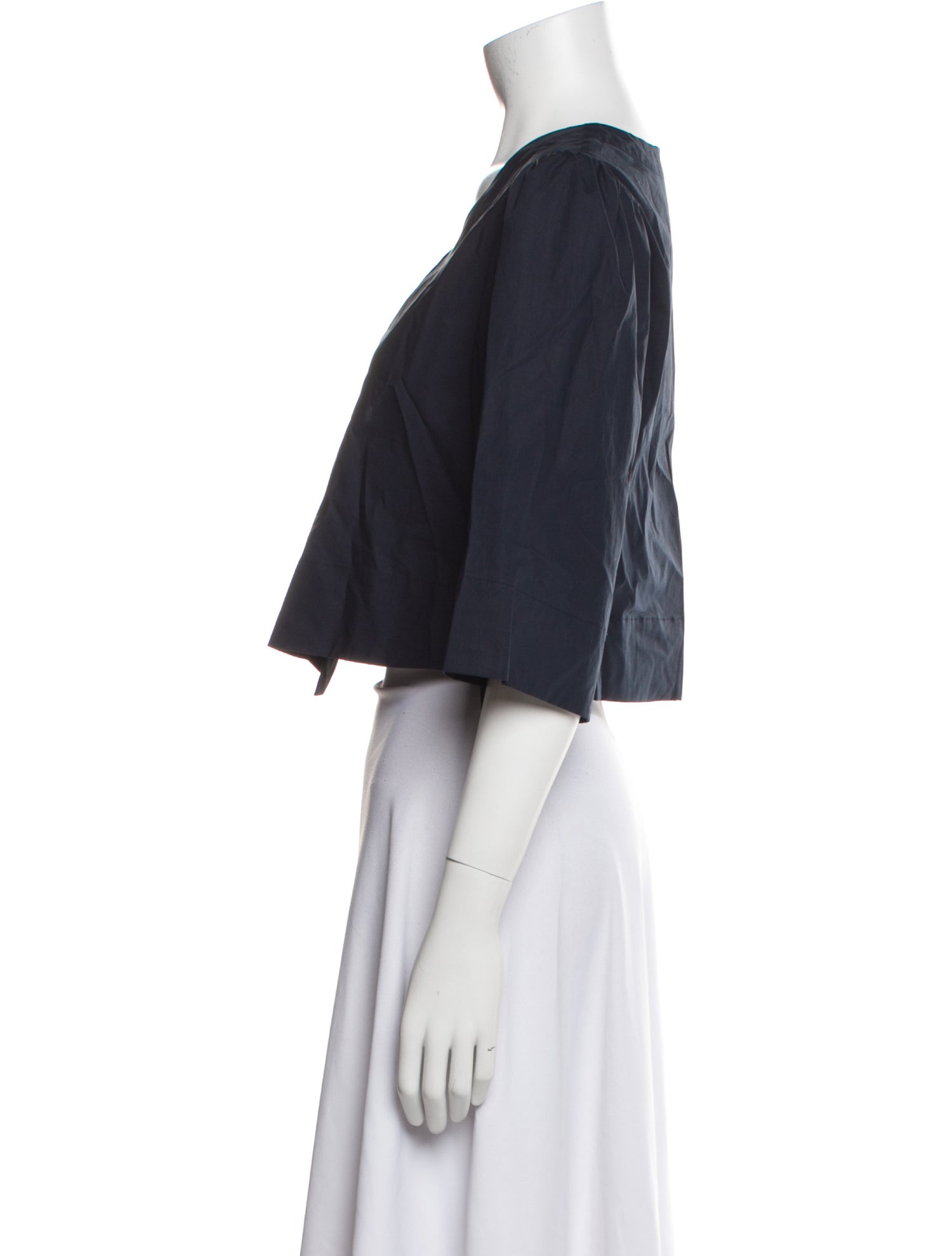 Wear Cissa V-Neck Three-Quarter Sleeve Crop Top w/ Tags