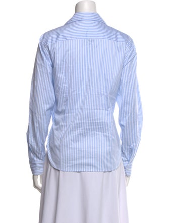 Wear Cissa Striped Long Sleeve Button-Up Top