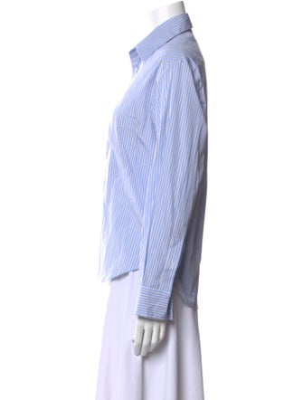 Wear Cissa Striped Long Sleeve Button-Up Top