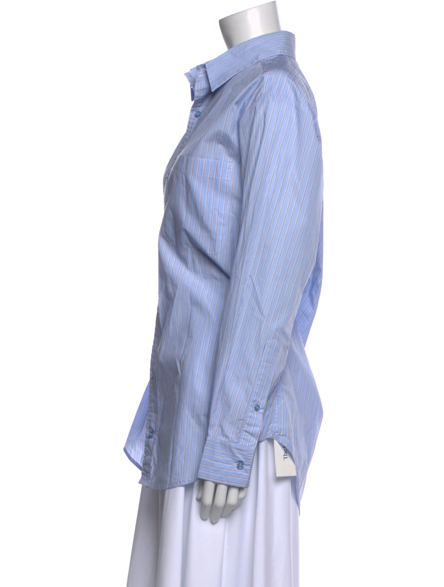 Wear Cissa Striped Long Sleeve Button-Up Top w/ Tags