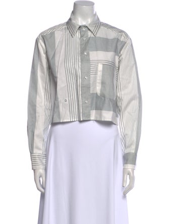 Wear Cissa Striped Long Sleeve Crop Top