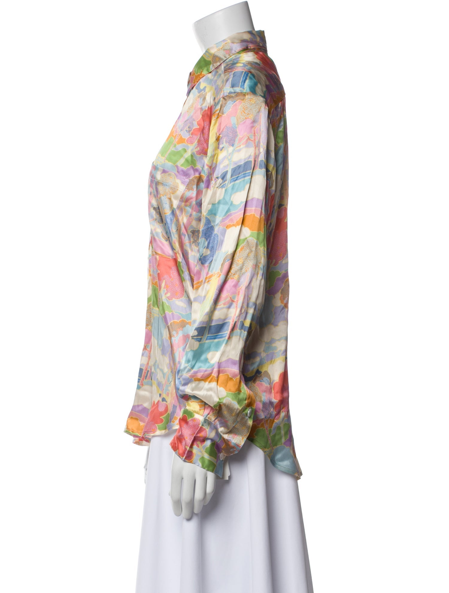 Wear Cissa Silk Printed Pajamas