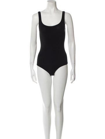 Wolford Tops Scoop Neck Sleeveless Bodysuit S