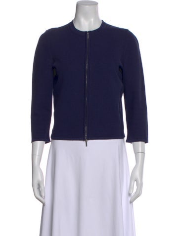 Pre-owned Wolford Crew Neck Sweater In Blue