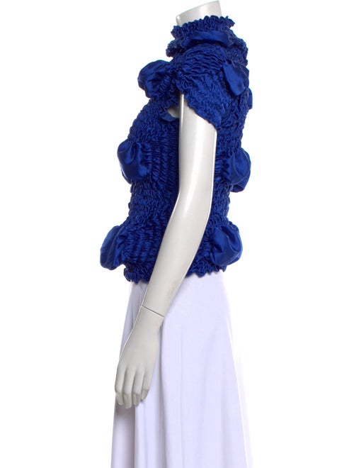 Feben Mock Neck Short Sleeve Crop Top