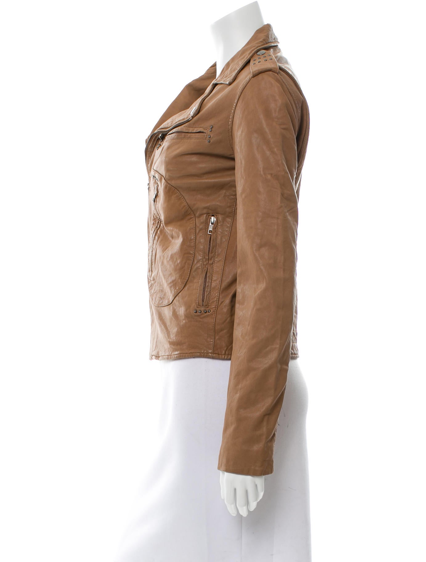 What Goes Around Comes Around Embellished Leather Jacket w/ Tags