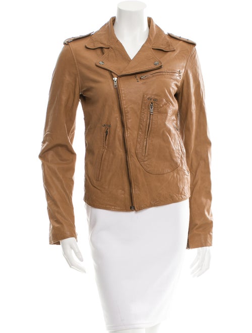 What Goes Around Comes Around Embellished Leather Jacket