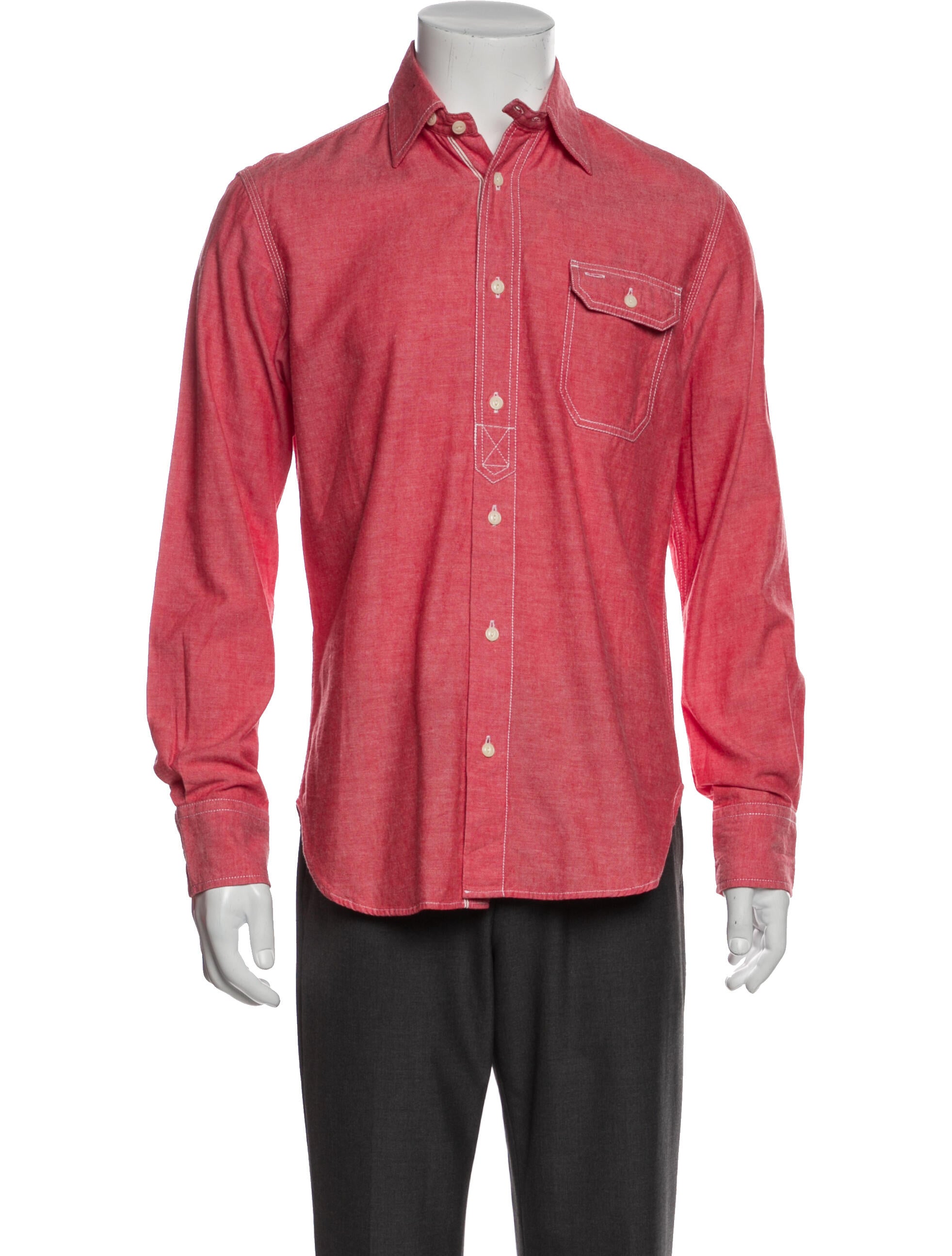 What Goes Around Comes Around Collar Long Sleeve Polo Shirt