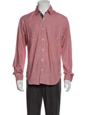 What Goes Around Comes Polos Plaid Print Collar Polo Shirt XS