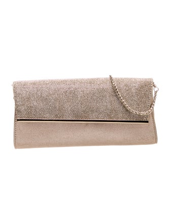 White House Black Market Suede Metallic Bag