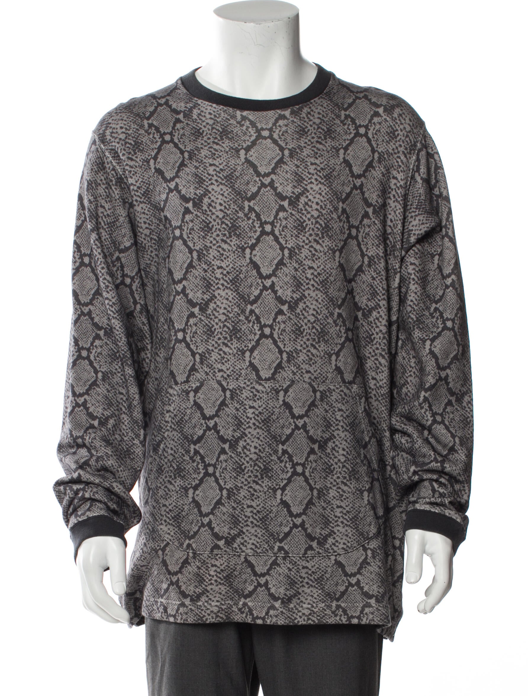 White Mountaineering Animal Print Crew Neck Sweatshirt w/ Tags