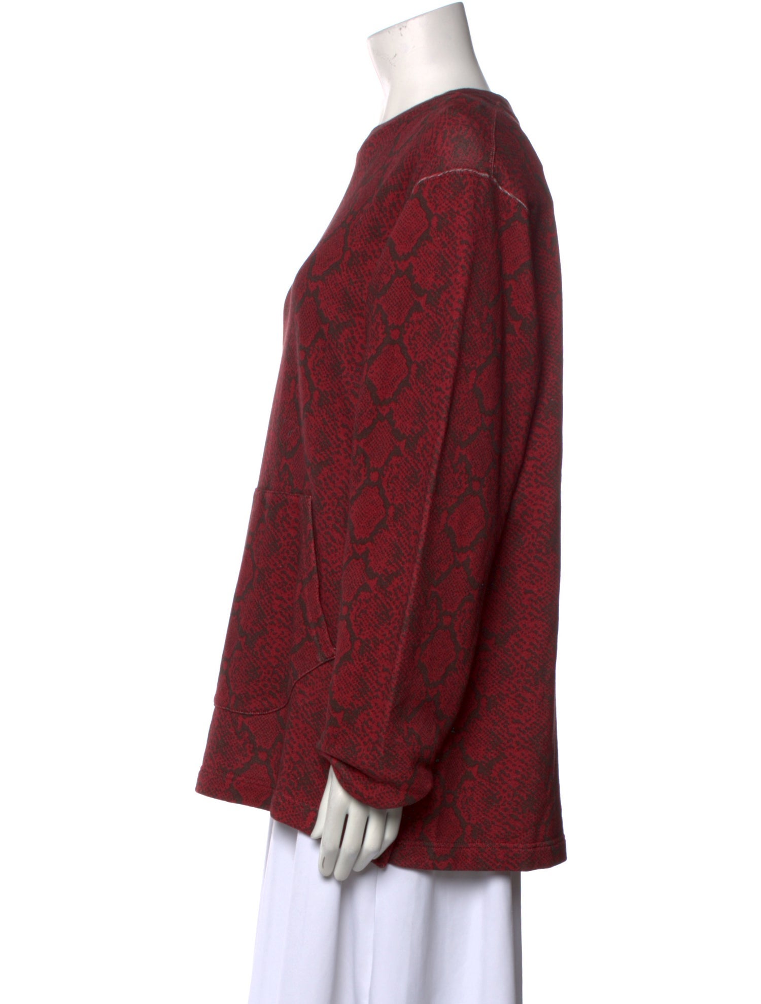 White Mountaineering Animal Print Crew Neck Sweatshirt w/ Tags