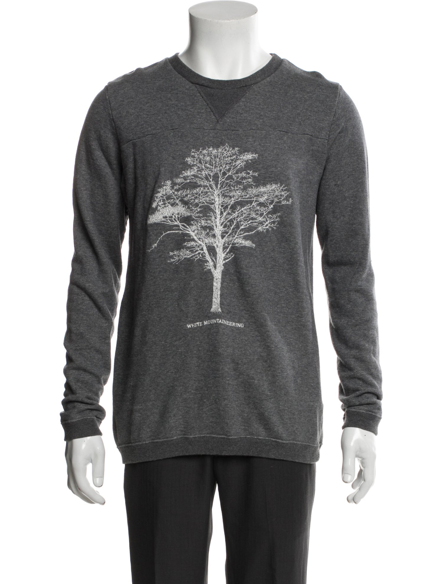 White Mountaineering Graphic Print Crew Neck Pullover