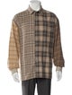 White Mountaineering Plaid Print Peacoat