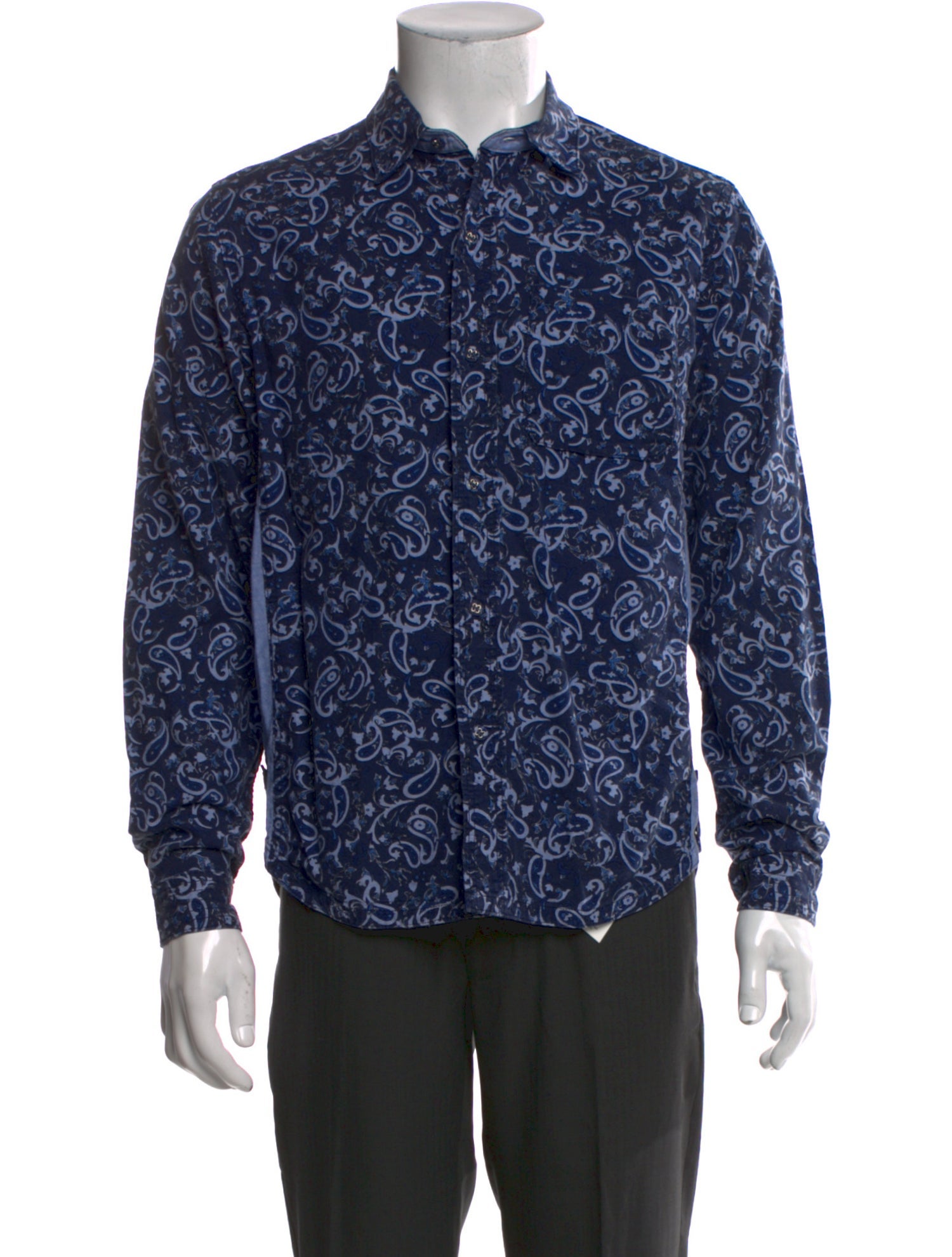 White Mountaineering Paisley Print Long Sleeve Shirt