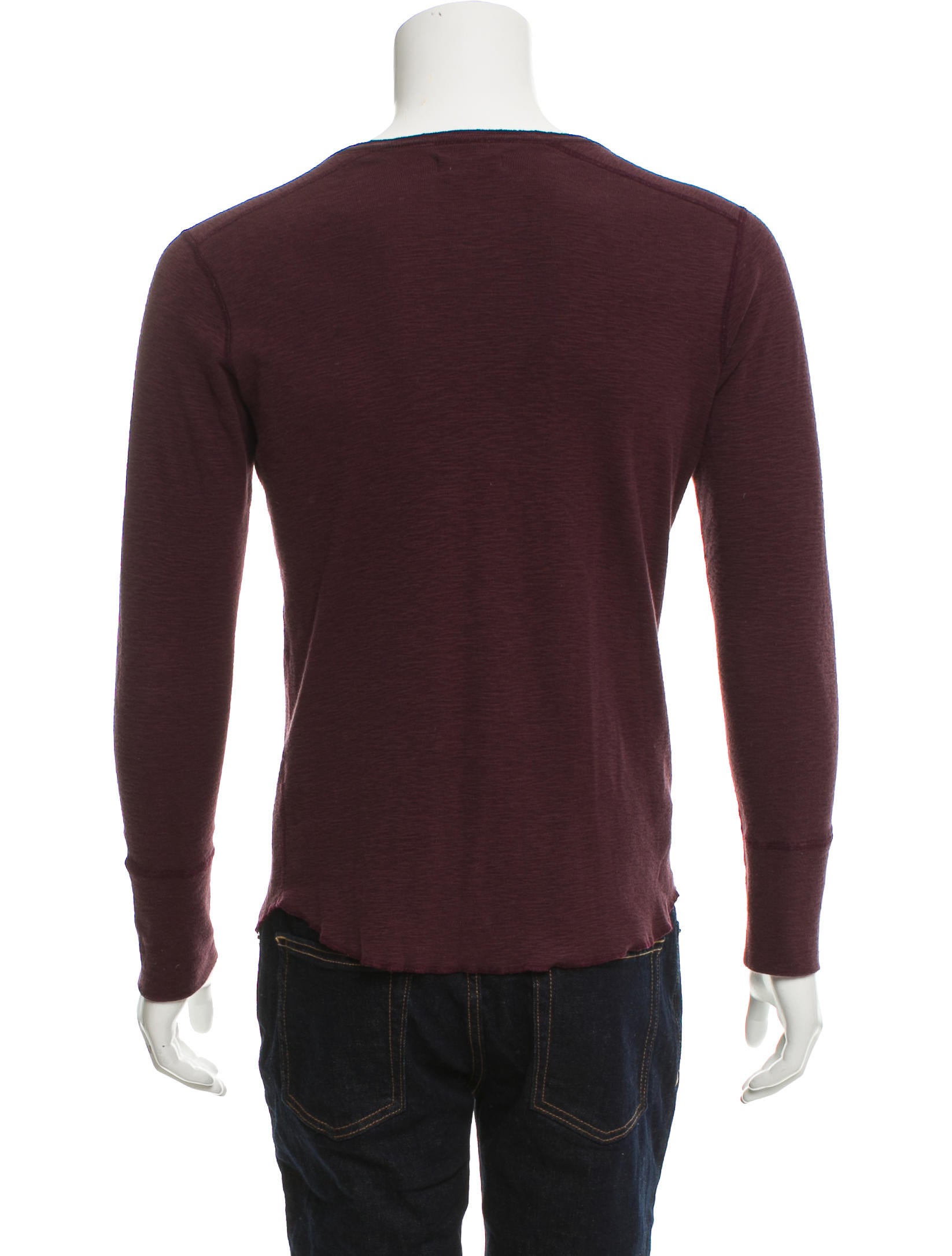 Wings + Horns Knit Henley Sweater - Clothing - WWHNS20169 ...
