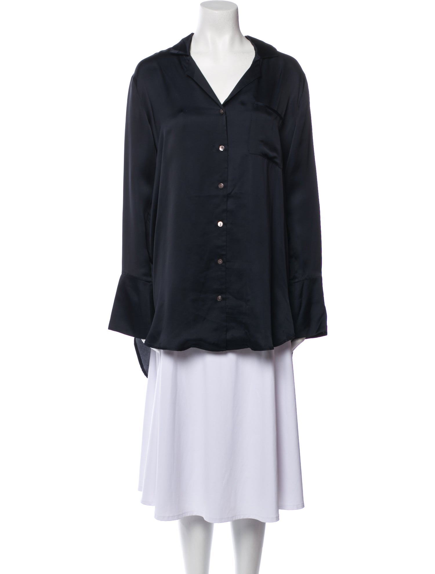 White Story Long Sleeve Tunic