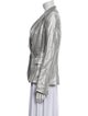 White Story Linen Printed Blazer