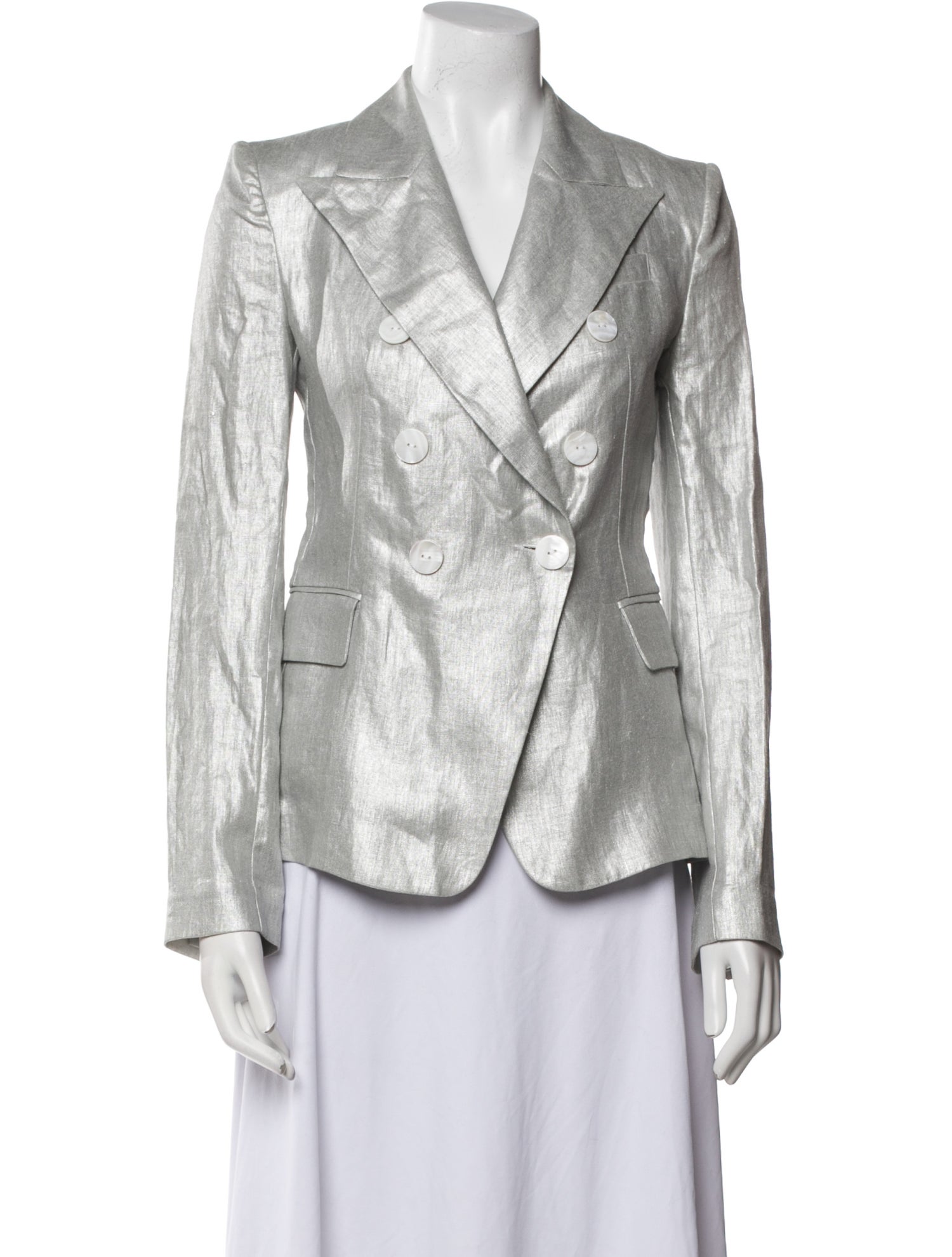 White Story Striped Blazer