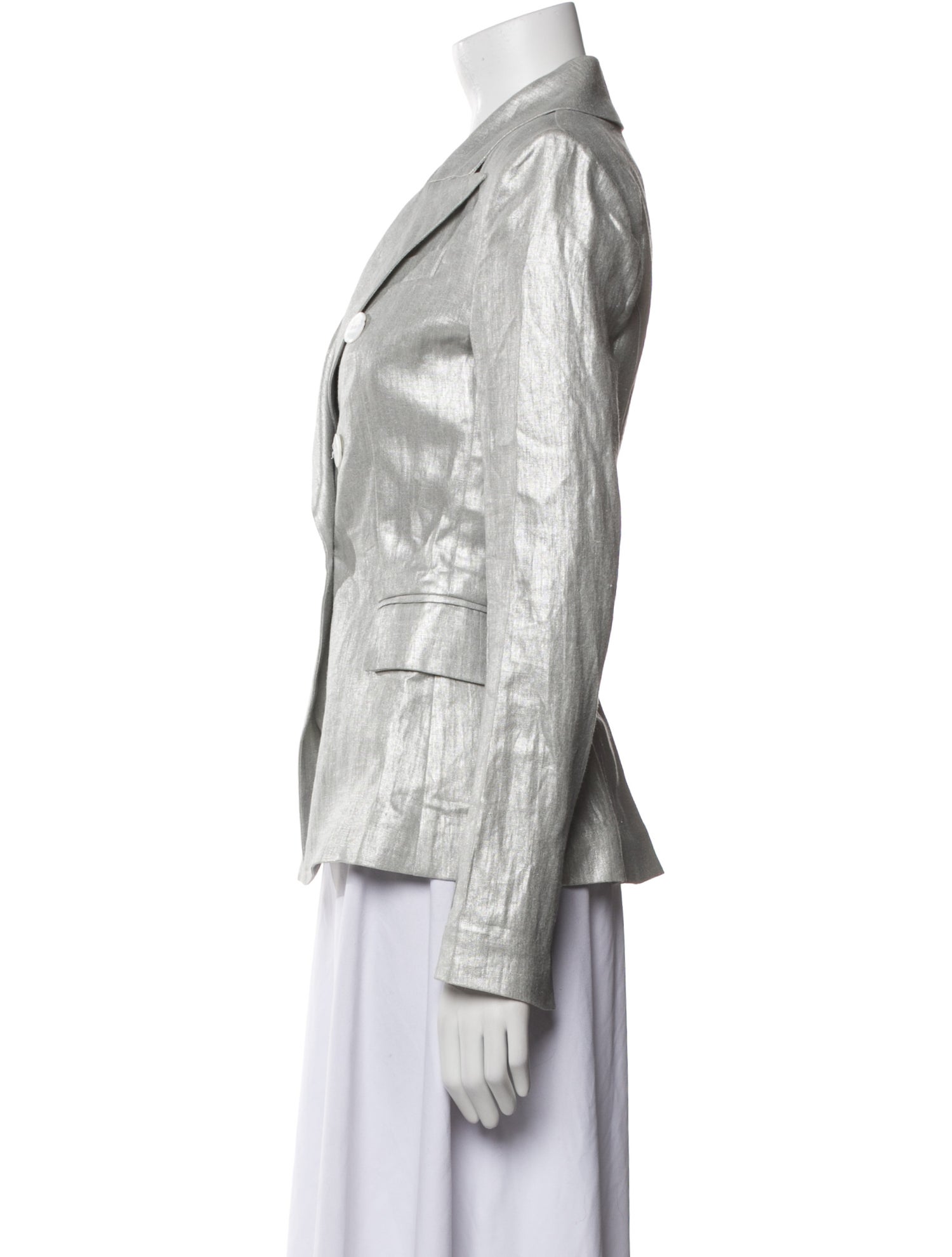 White Story Striped Blazer