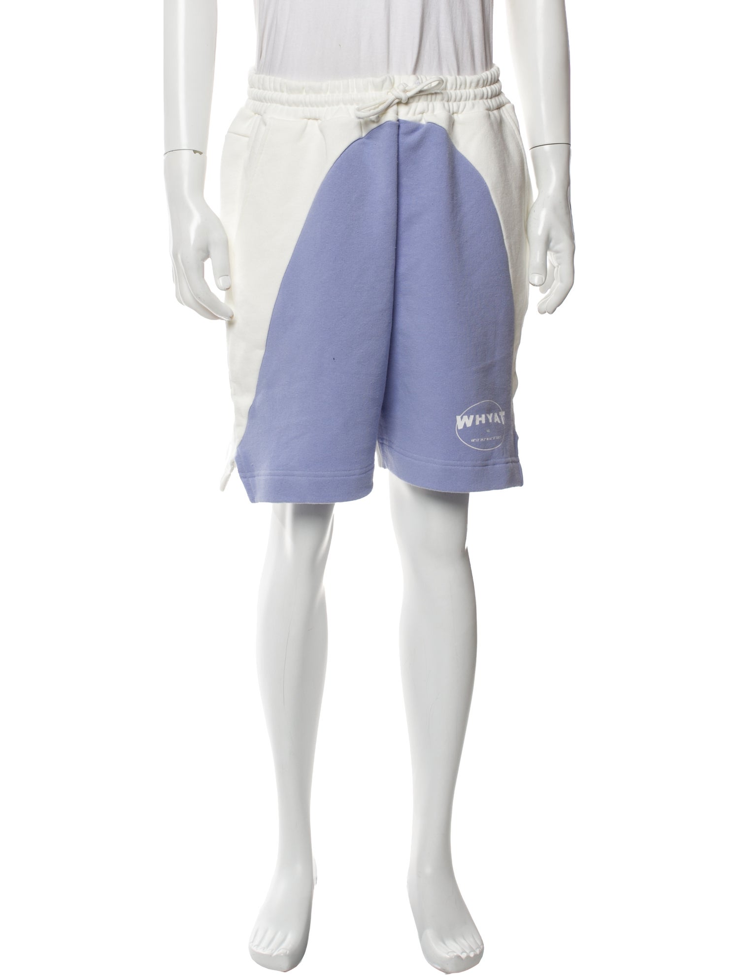 Whyat Colorblock Pattern Jogger Shorts