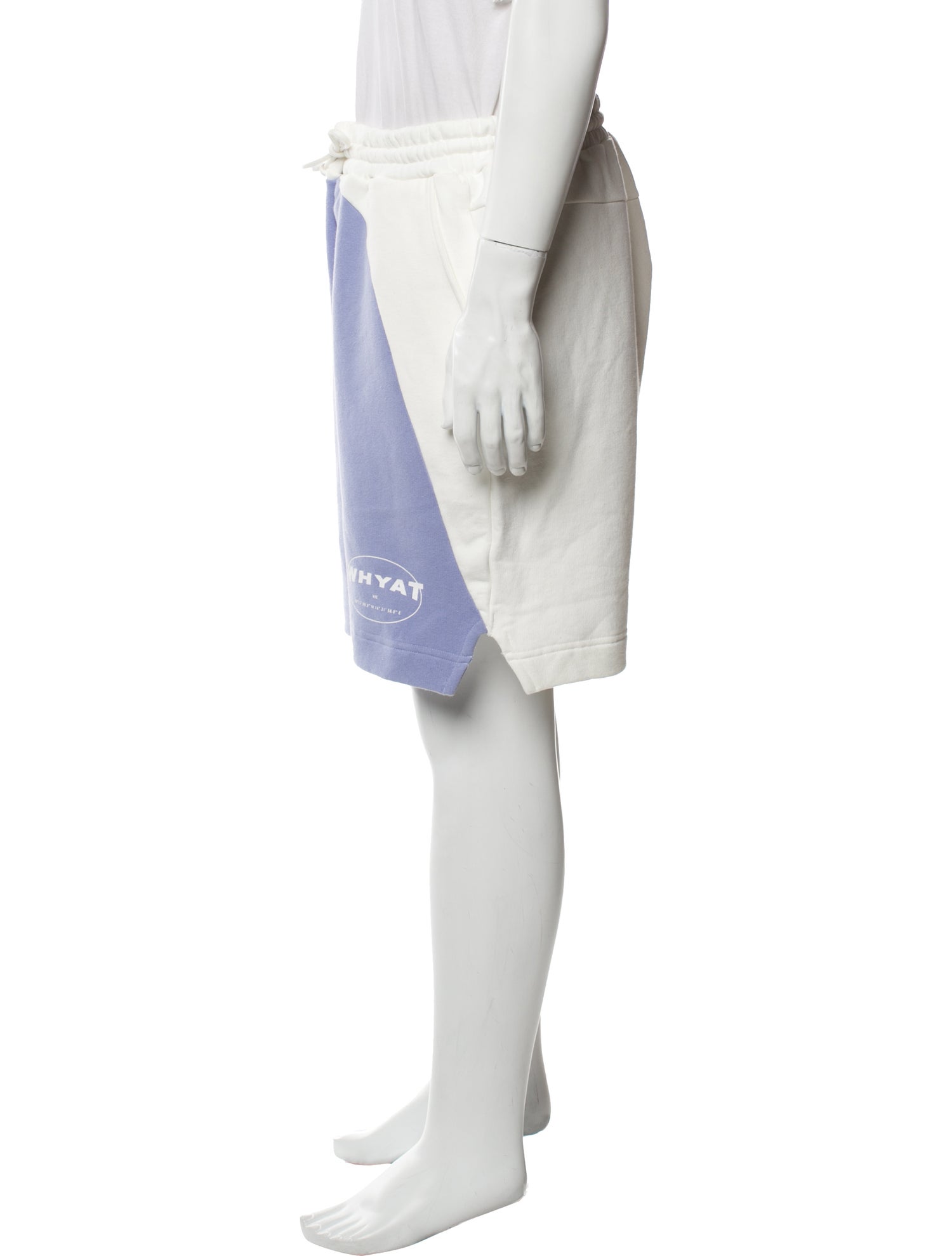 Whyat Colorblock Pattern Jogger Shorts