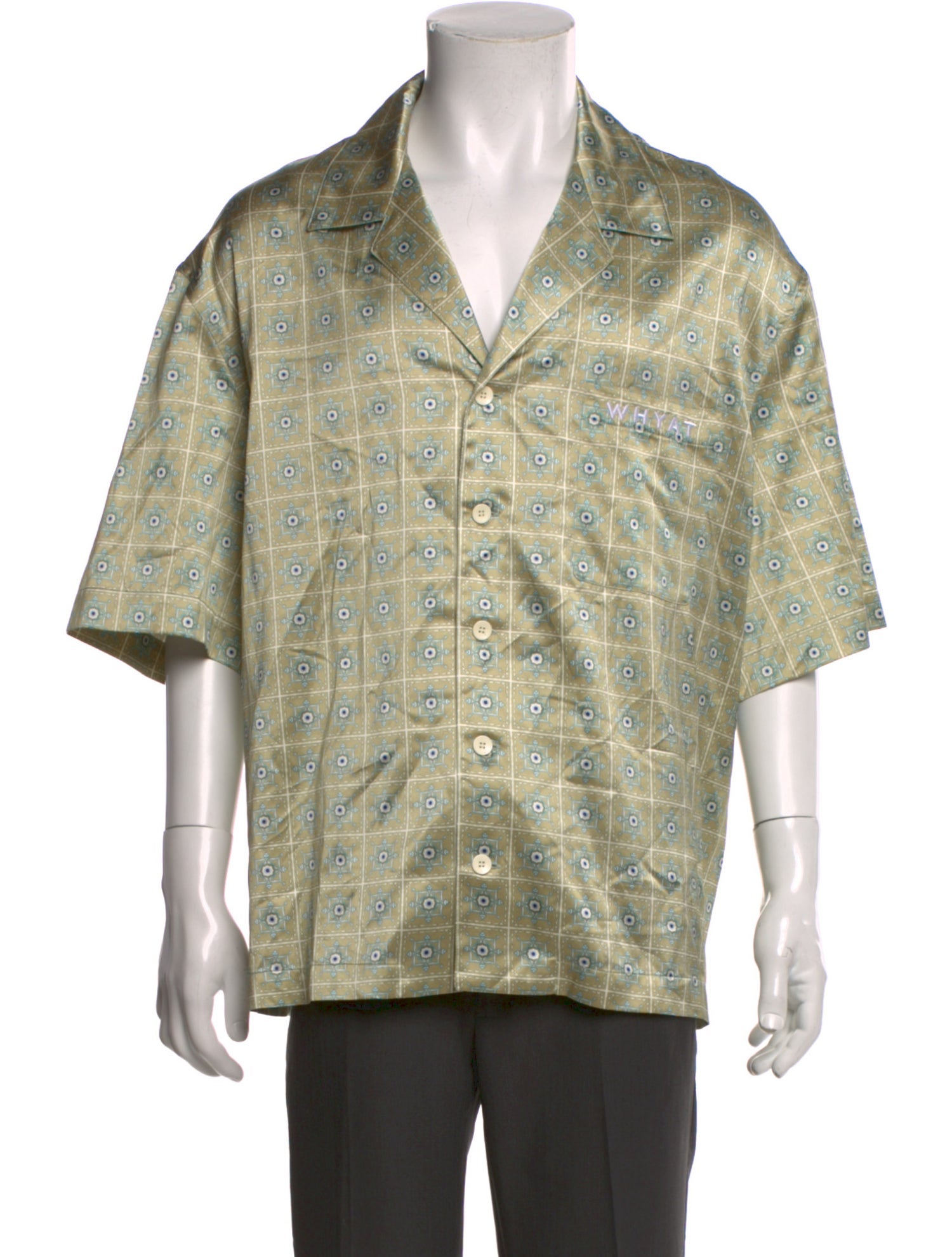 Whyat Plaid Print Three-Quarter Sleeve Shirt