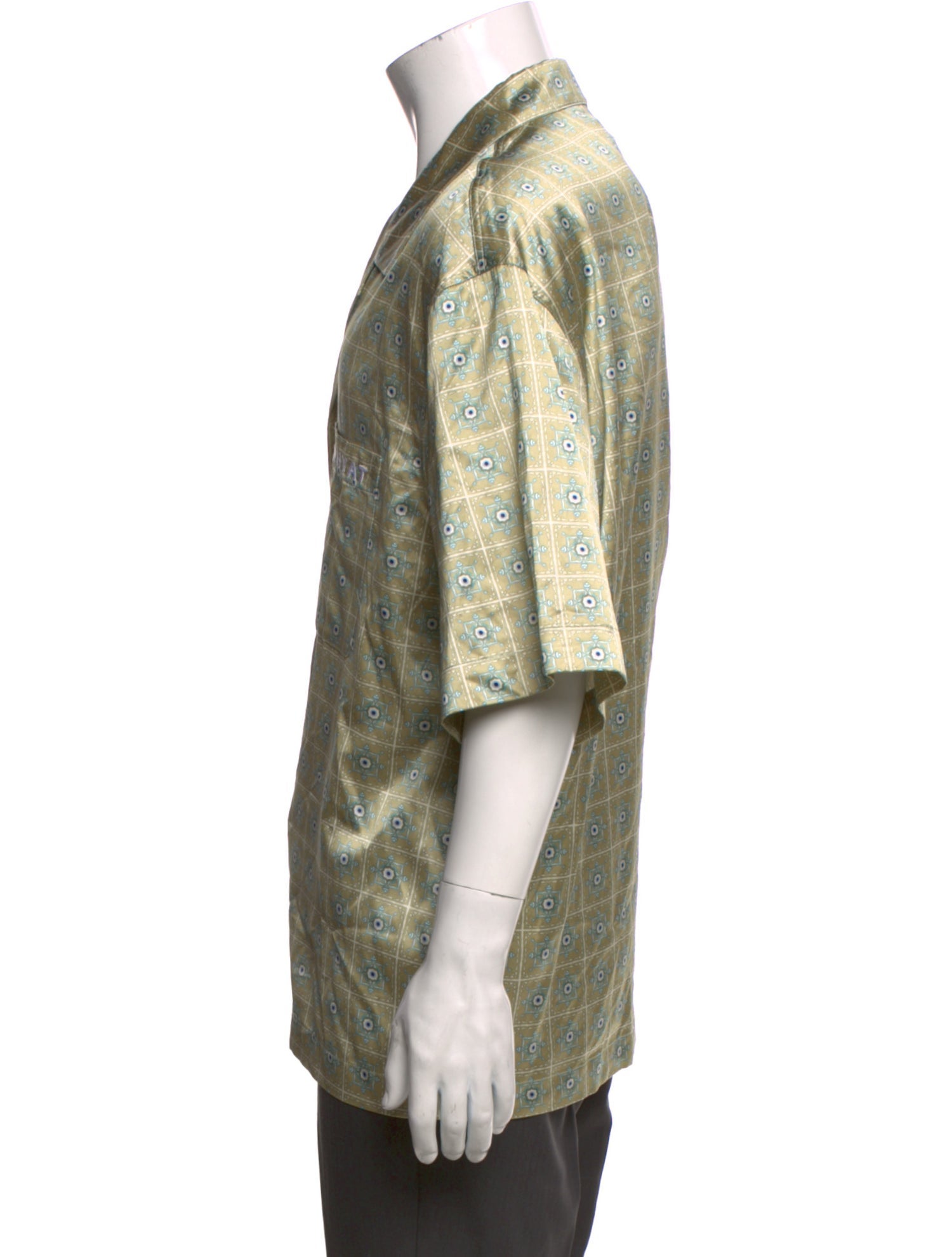 Whyat Plaid Print Three-Quarter Sleeve Shirt