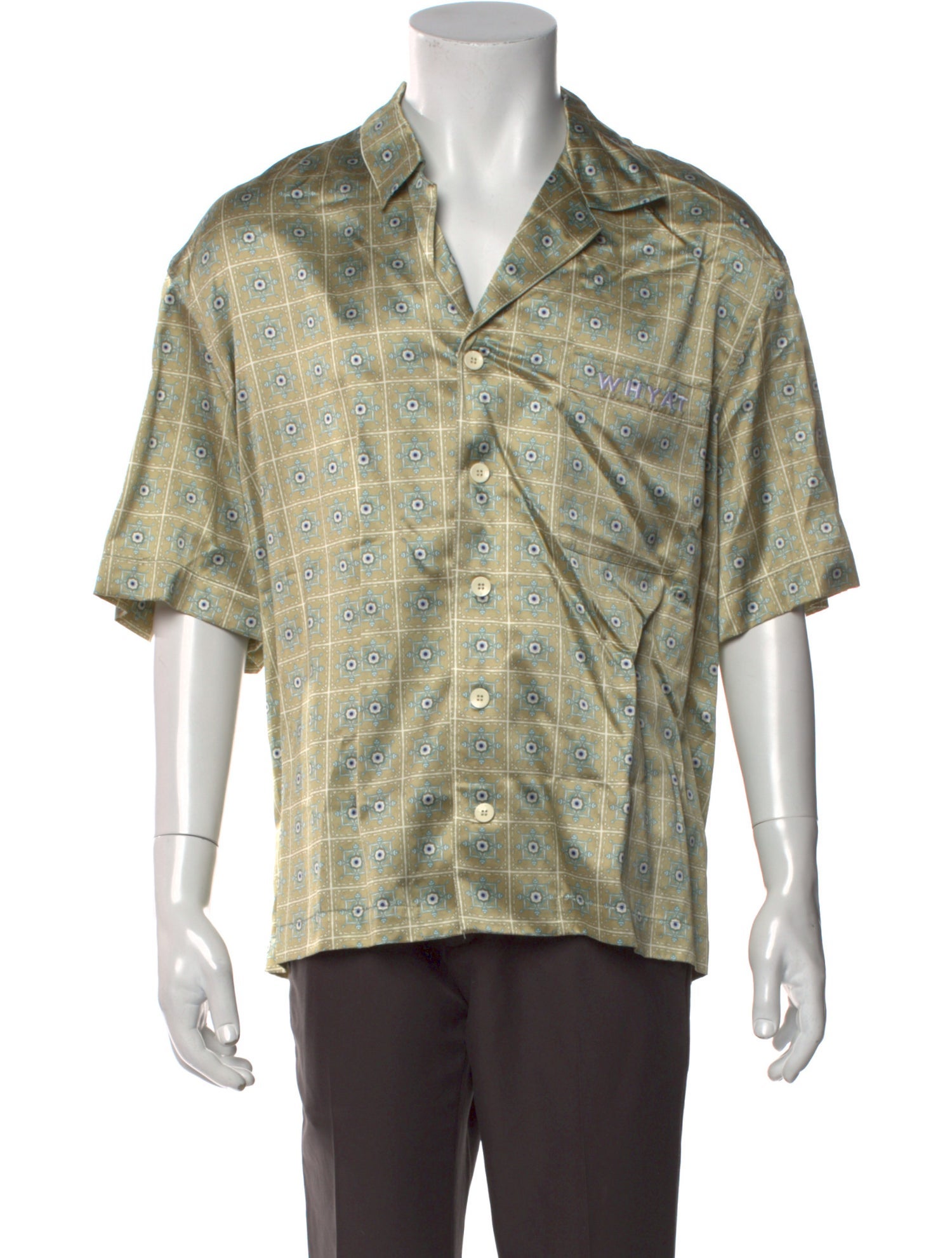 Whyat Plaid Print Short Sleeve Shirt