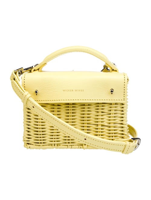 Wicker Wings Coated Wicker Handle Bag