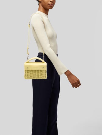 Wicker Wings Coated Wicker Handle Bag