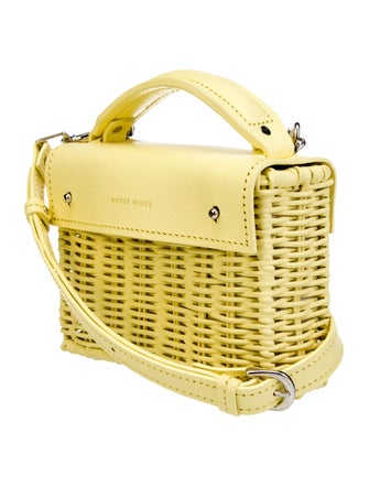 Wicker Wings Coated Wicker Handle Bag