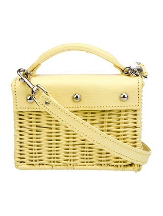 Wicker Wings Coated Wicker Handle Bag