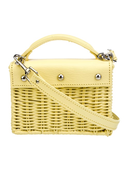 Wicker Wings Coated Wicker Handle Bag