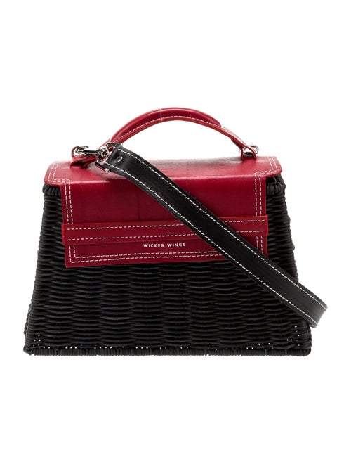 Wicker Wings Wicker Patterned Handle Bag