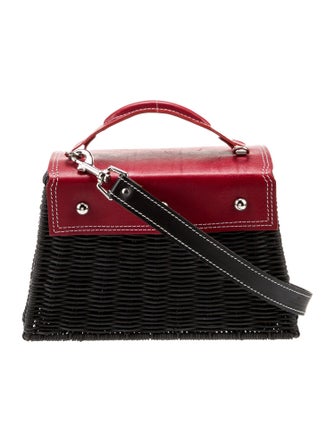 Wicker Wings Wicker Patterned Handle Bag