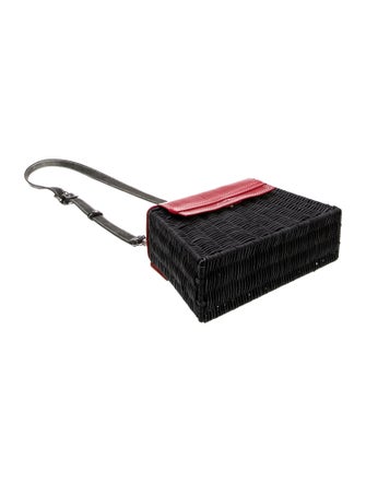 Wicker Wings Wicker Patterned Handle Bag