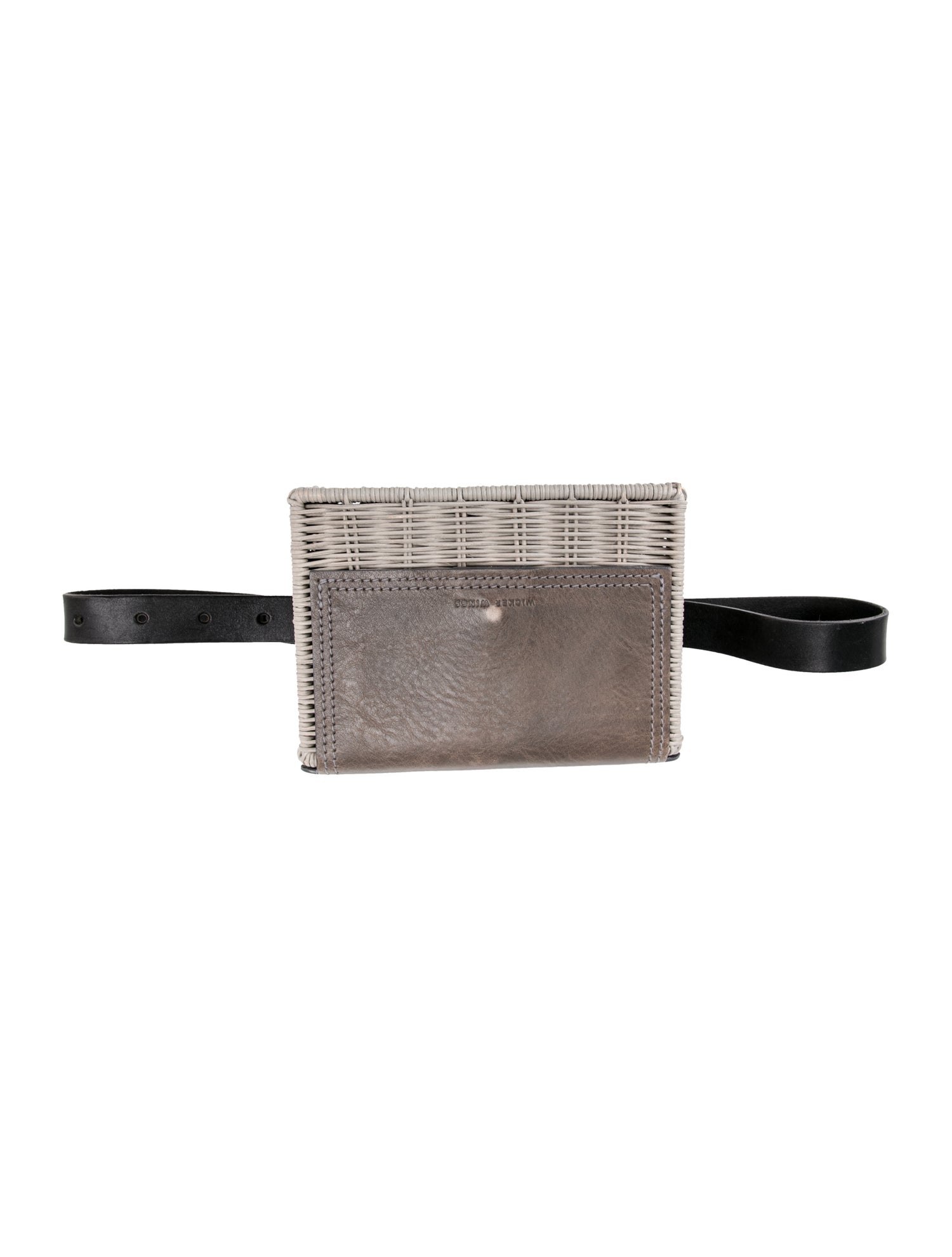 Wicker Wings Straw Belt Bag